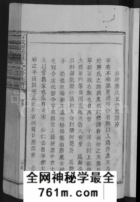 江西廖氏族谱-石城新坊廖氏五修族谱 [不分卷].pdf电子版
