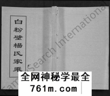 湖北杨氏族谱-白粉壁杨氏家乘 [38卷,首末各1卷](别名：Bai Fen Bi Yang Shi Jia Cheng).pdf电子版