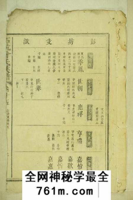 丰城丰城石坑曾氏会修族谱