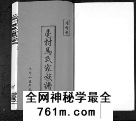 江苏马氏族谱-亳村马氏家族谱[1册](别名：Bo Cun Ma Shi Jia Zu Pu、亳村马氏家族谱).pdf电子版