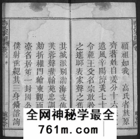 湖北高氏族谱-高氏家谱 [12卷,首末各1卷](别名：高氏家乘).pdf电子版