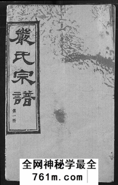 湖北严氏族谱-严氏宗谱 [28卷](别名：澴川严氏宗谱、Yan Shi Zong Pu、严氏宗谱).pdf电子版