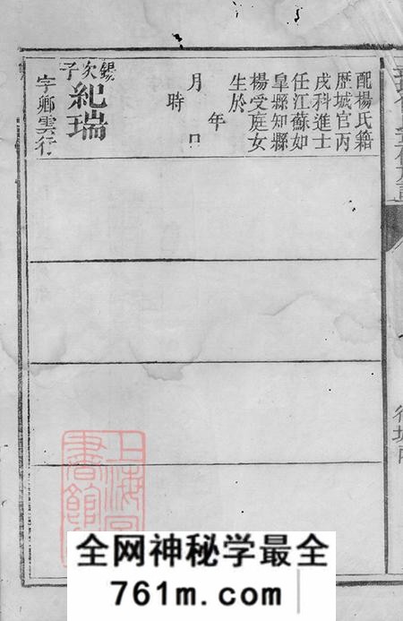 湖南平江武城曾氏重修族谱不分卷
