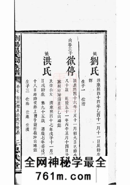 浏阳忠武堂浏阳温氏族谱
