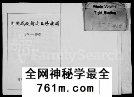 湖南萧氏族谱-衡阳咸欣萧氏五修族谱 [9卷,首2卷].pdf电子版