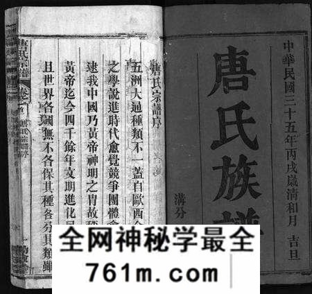 湖北唐氏族谱-唐氏宗谱 [4卷,首3卷](别名：唐氏族谱、Tang Shi Zong Pu).pdf电子版