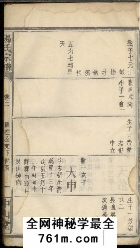 中山堂汤氏宗谱