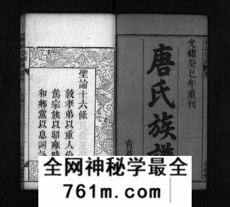 湖北唐氏族谱-唐氏宗谱 [7卷,首3卷](别名：Tang Shì Zong Pu、唐氏宗谱).pdf电子版