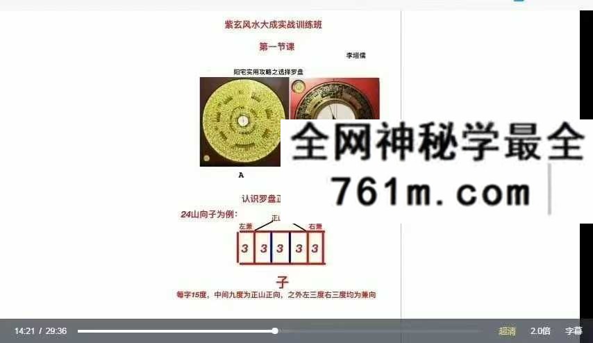 李垣儒 阳宅风水断法 紫玄风水大成一实训班9讲视频课