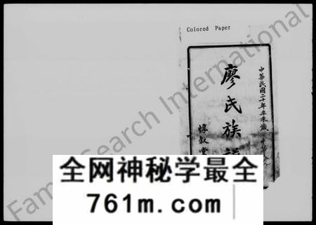 湖南廖氏族谱-宁乡桐子岭廖氏四修族谱 [9卷,首5卷,末1卷].pdf电子版