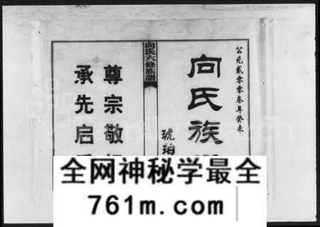 湖南向氏族谱-琥珀向氏六修族谱 [24卷,首3卷].pdf电子版