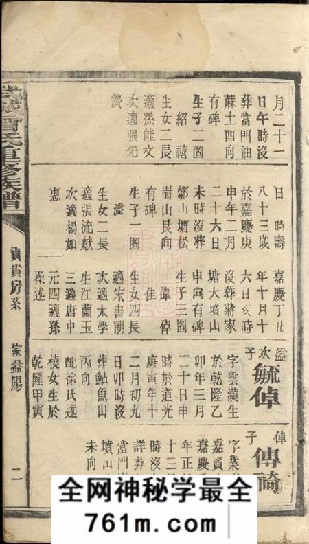 益阳武城曾氏重修族谱不分卷