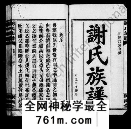 湖南谢氏族谱-谢氏族谱 [17卷,首2卷].pdf电子版