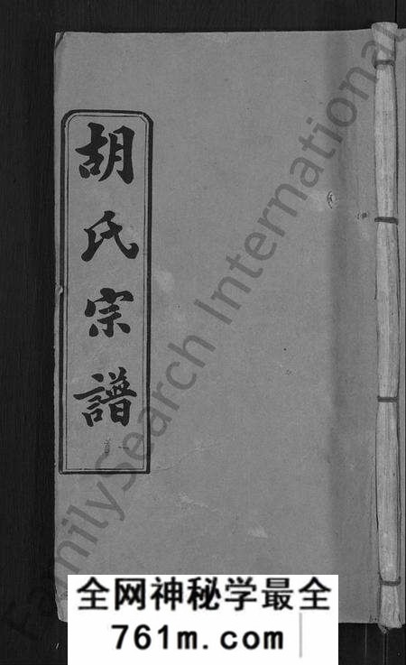 湖北胡氏族谱-胡氏宗谱 [16卷,首2卷](别名：Hu Shi Zong Pu).pdf电子版