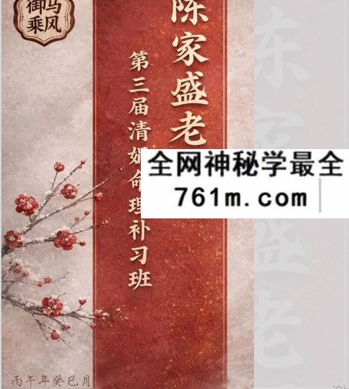 陈家盛 第三届盲派补习班线上线下课 两套合集