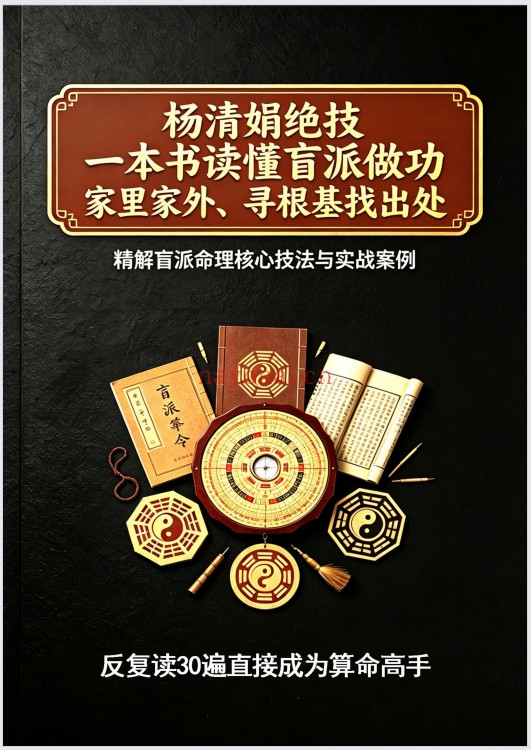 杨清娟铁口定乾坤一本书读懂盲派做功326页PDF