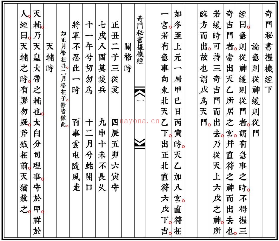 《奇门秘书握机经》74页双页版