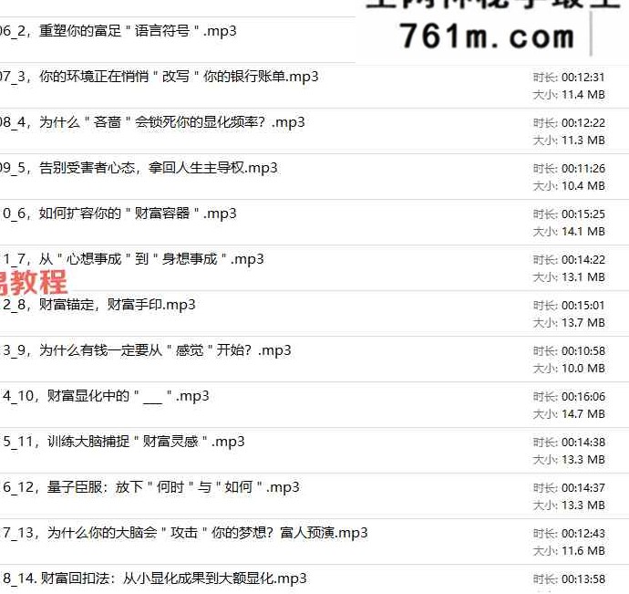 常喜显化圈 5集视频+录音+图片课件