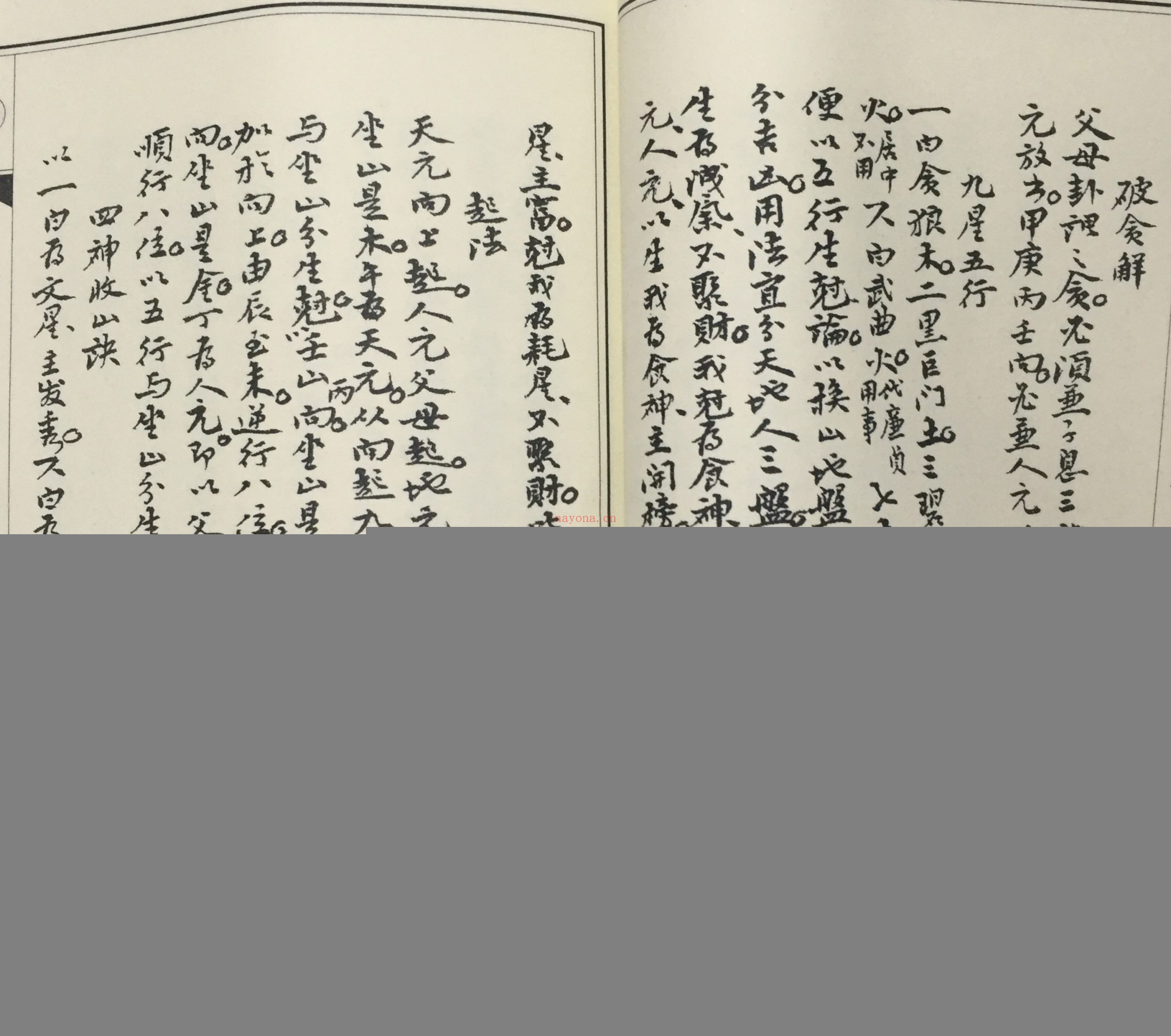 古籍藏本白鹤神仙 心传挨星法例全
