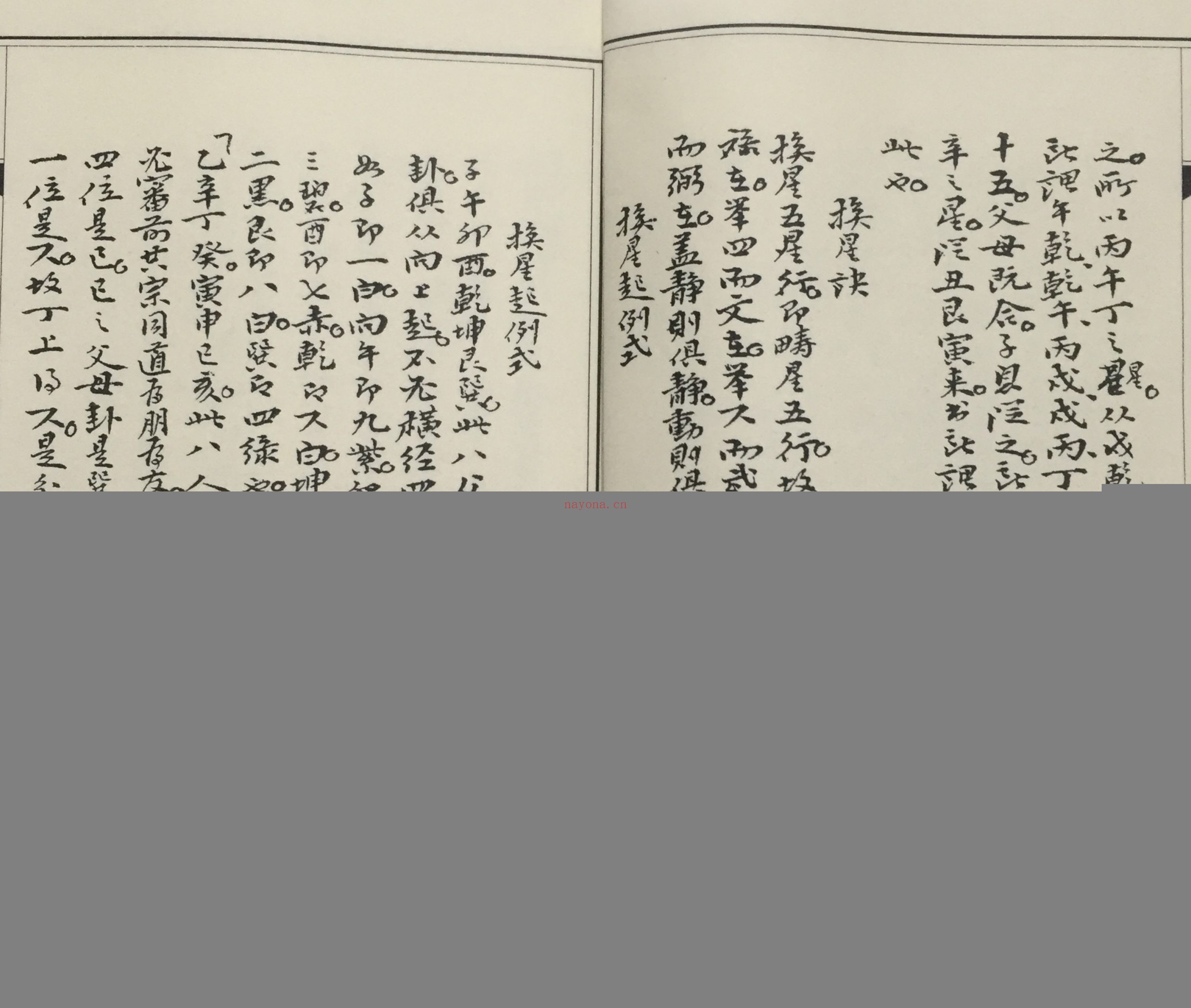 古籍藏本白鹤神仙 心传挨星法例全