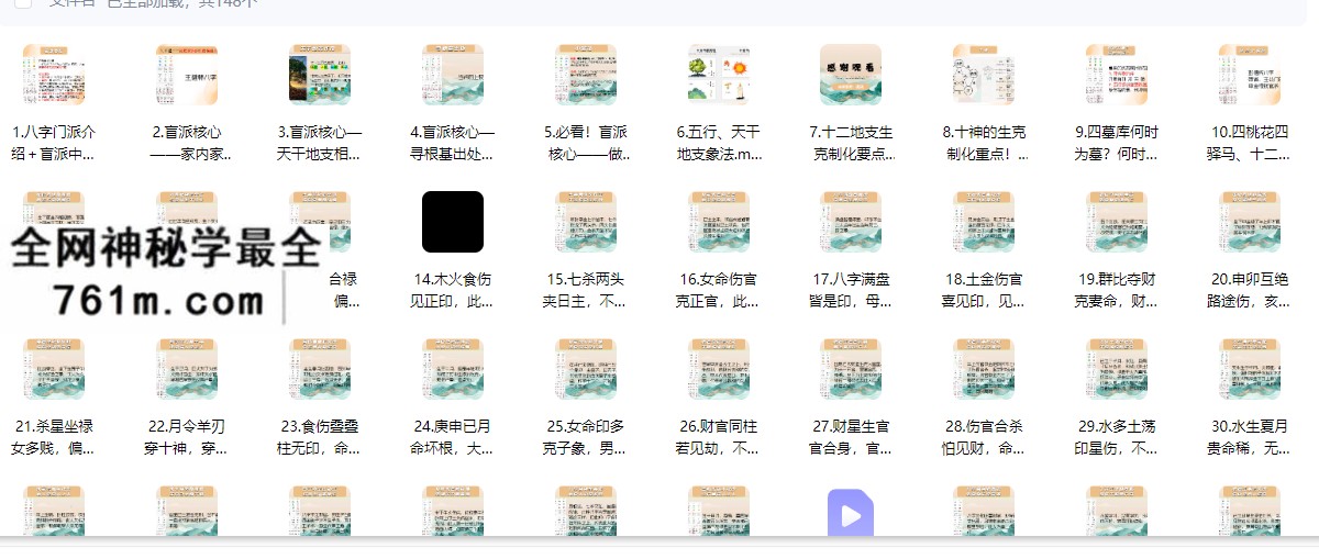 南风老师《盲派命理》教学视频147集