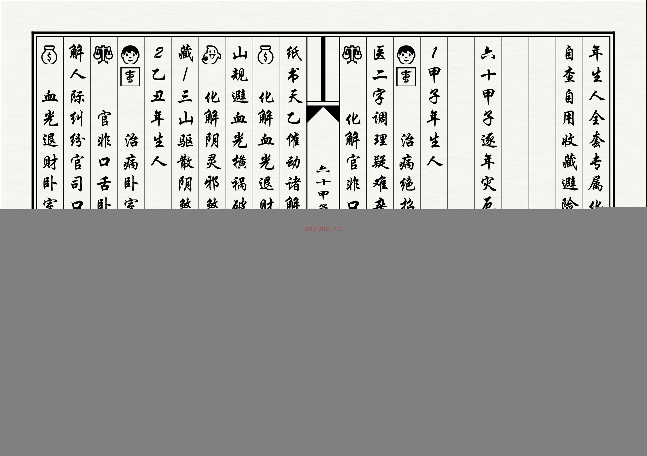六十甲子生人灾厄化解