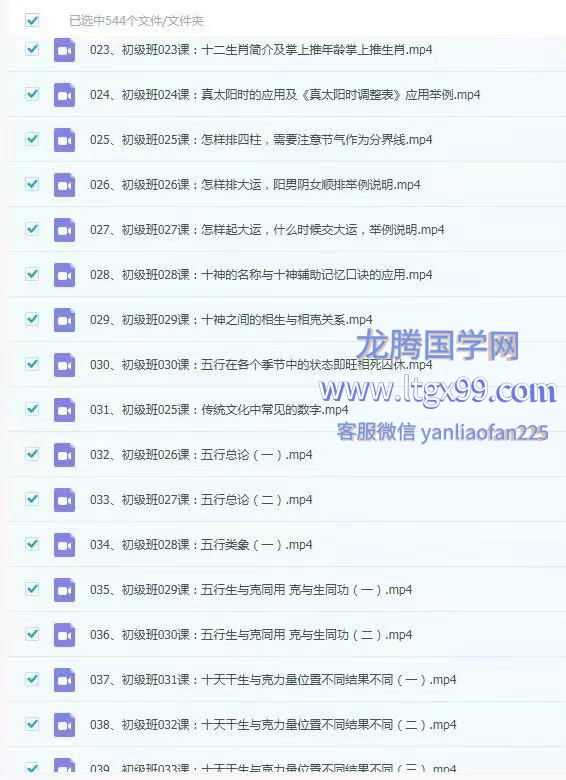 吕老师 八字实战初级班 544集