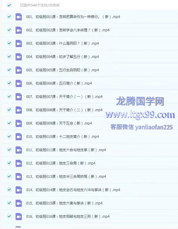 吕老师 八字实战初级班 544集