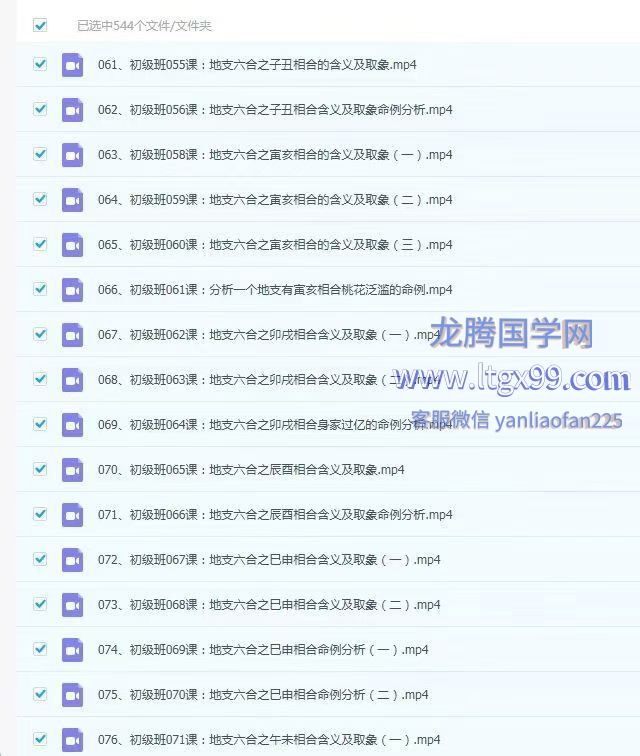 吕老师 八字实战初级班 544集