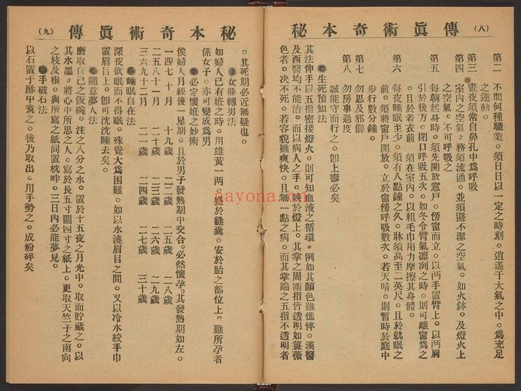 《秘本奇术真传》PDF电子书（34页）