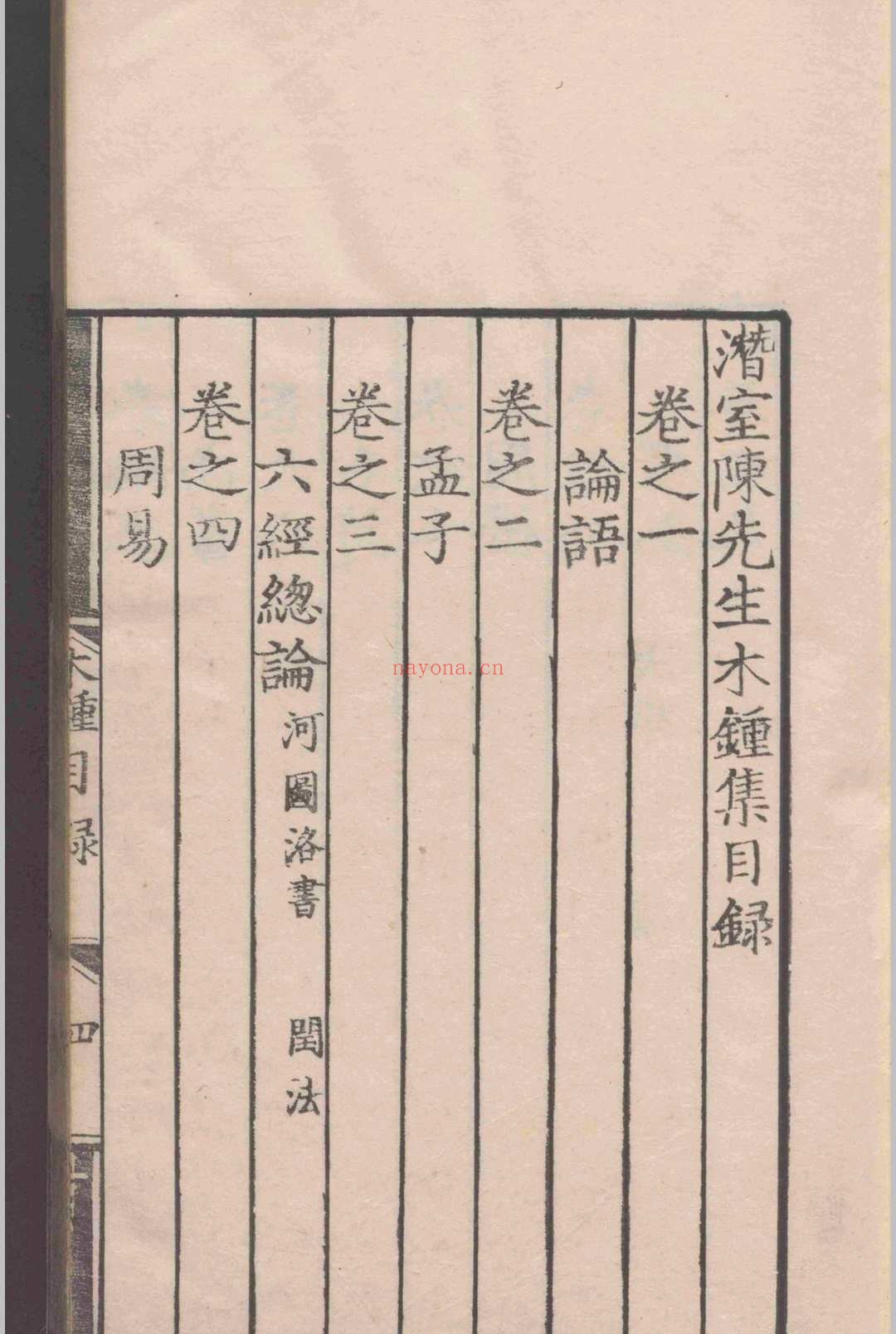 潜室陈先生木钟集.十一卷.陈埴.明弘治十四年