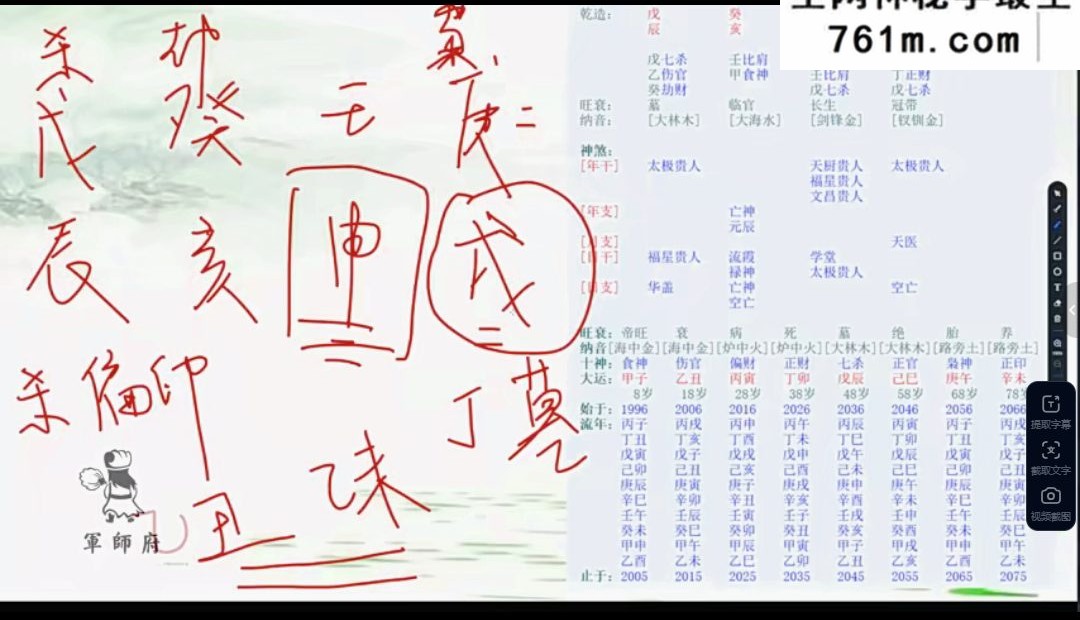 青枫军师府四柱高级班 视频23集+课件