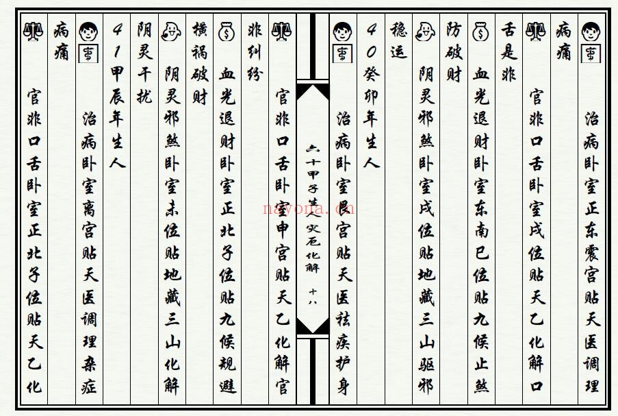 《六十甲子生人灾厄化解》28页双页版