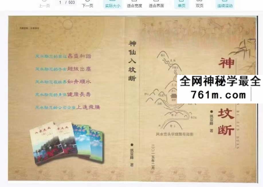 姚亚峰《神仙入坟断》503页