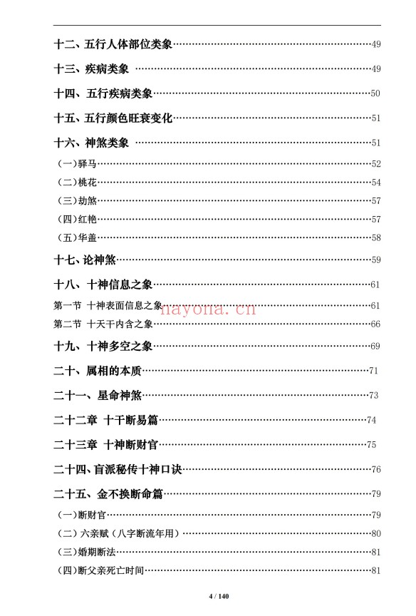 通天鼠盲派八字基础及歌诀141页PDF 盲派命理