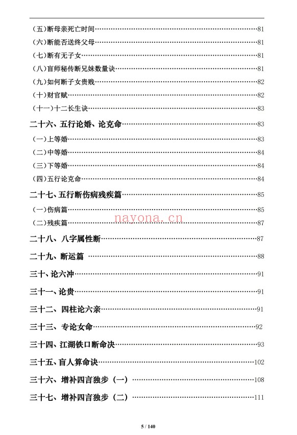 通天鼠盲派八字基础及歌诀141页PDF 盲派命理
