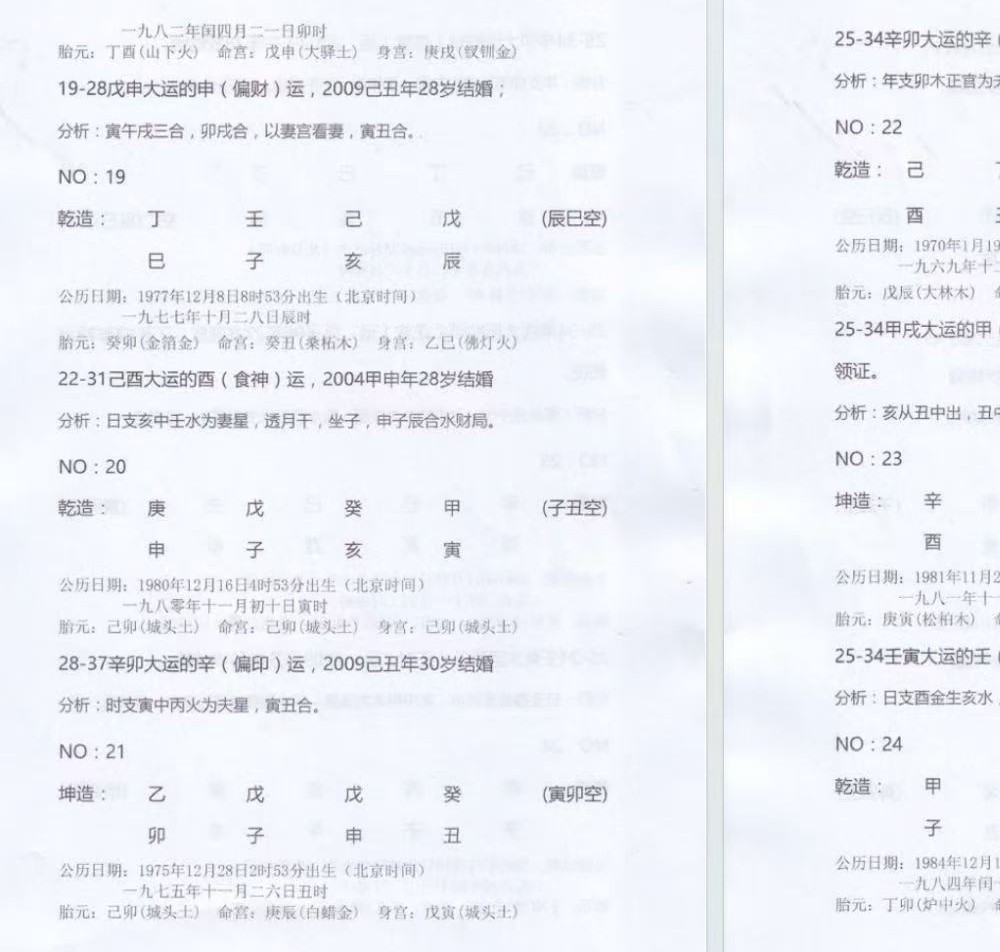 《杨清娟盲派解析结婚应期50例及群里命例记录》44单页