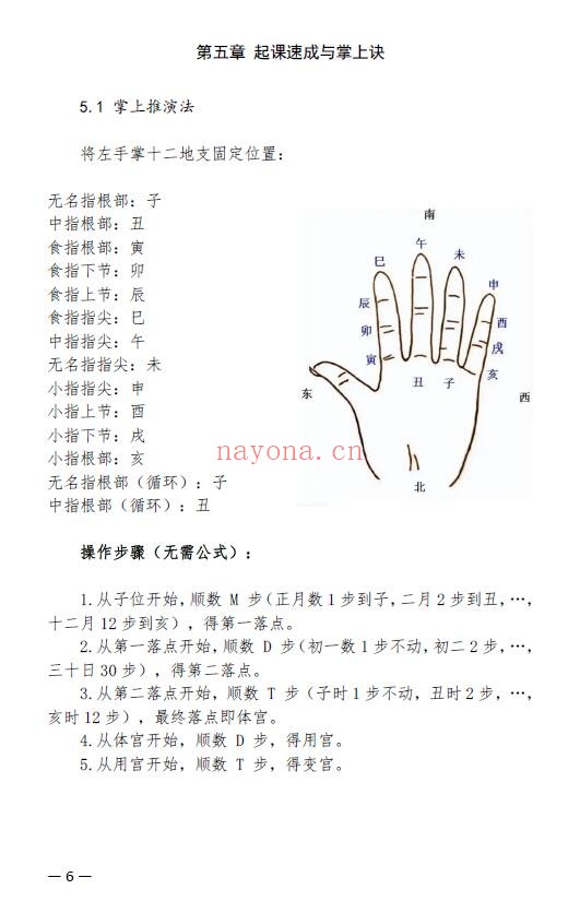 三罡子《三合通玄时课教程》以十二地支掌诀为基础的掐指神算 24页《小遁甲术》4页 共2份文档