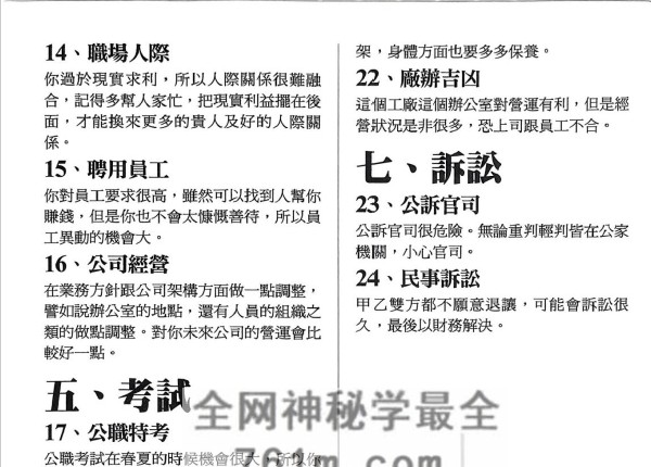 卜阳《速查铁口直断 事业篇》PDF电子书600页