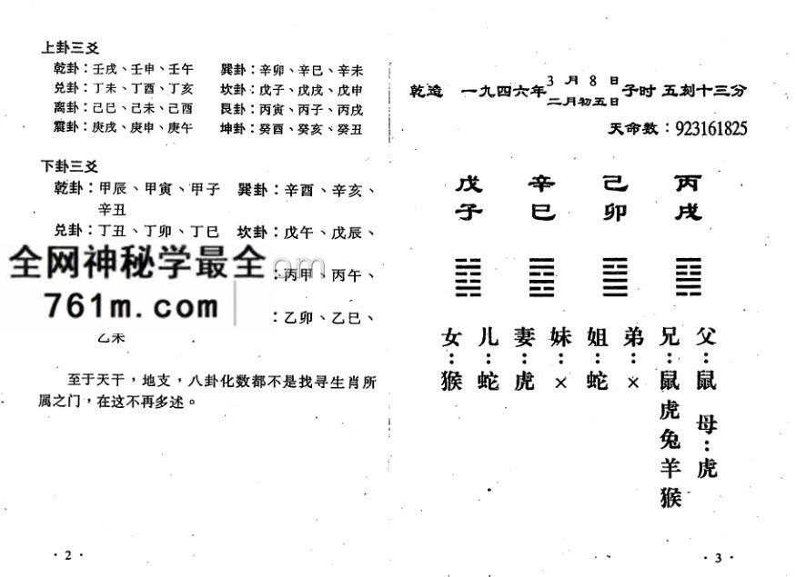曹展硕铁板神数六亲命例二百例