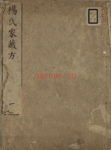 《杨氏家藏方》20卷 503页