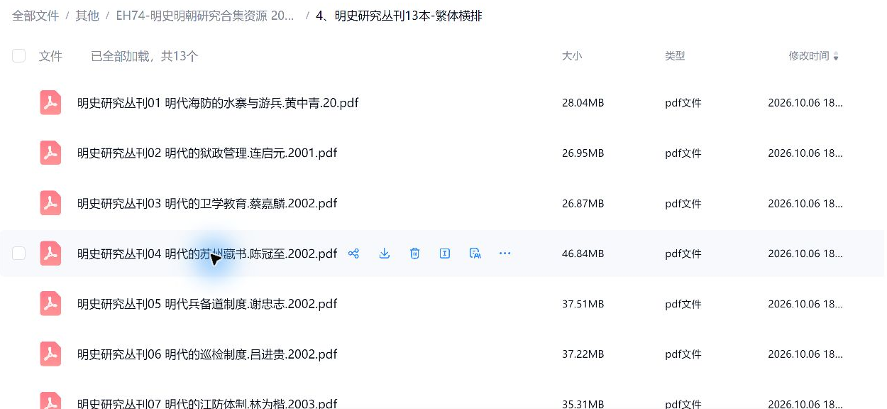 ming_4_01 网盘实际目录截图