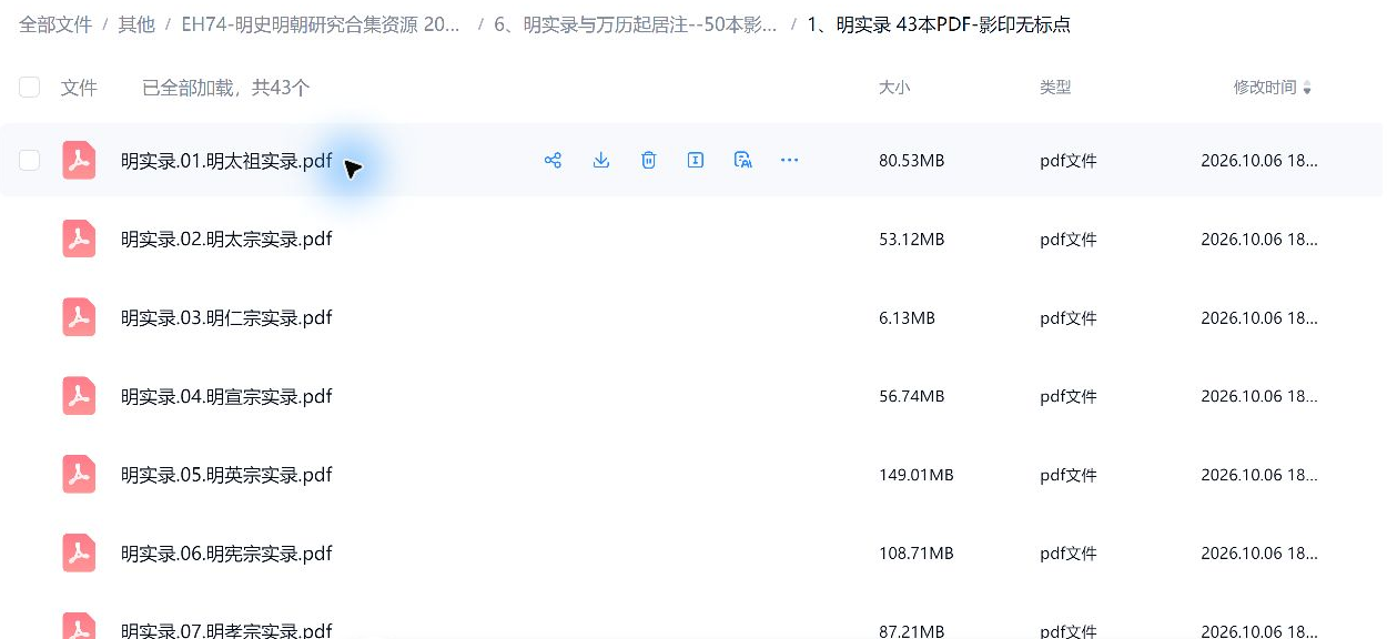 ming_6_1_01 网盘实际目录截图