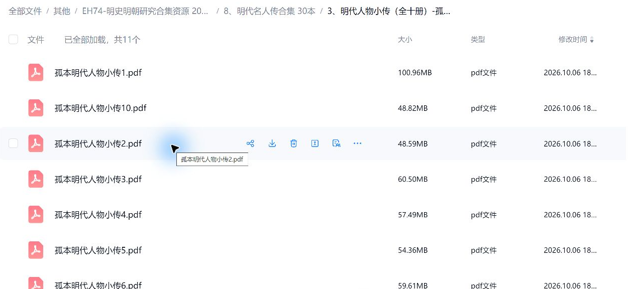 ming_8_3_01 网盘实际目录截图