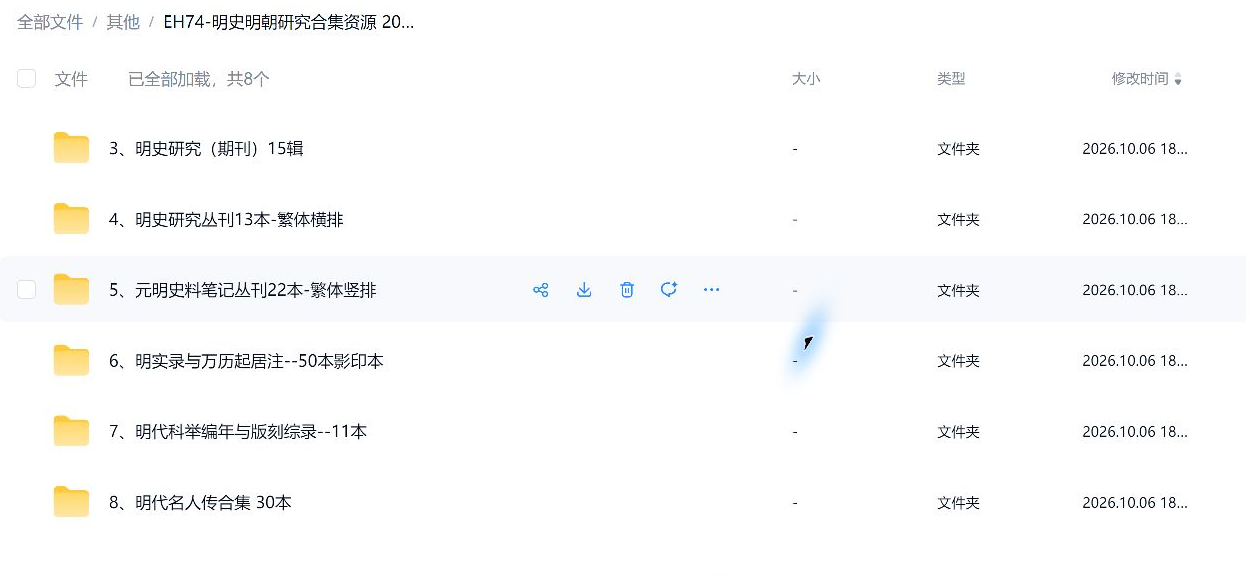 ming_root_02 网盘实际目录截图