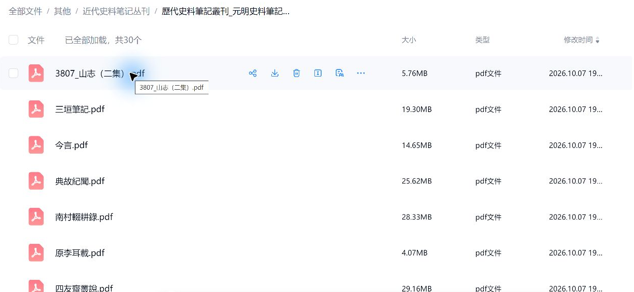 modern_yuanming_01 网盘实际目录截图