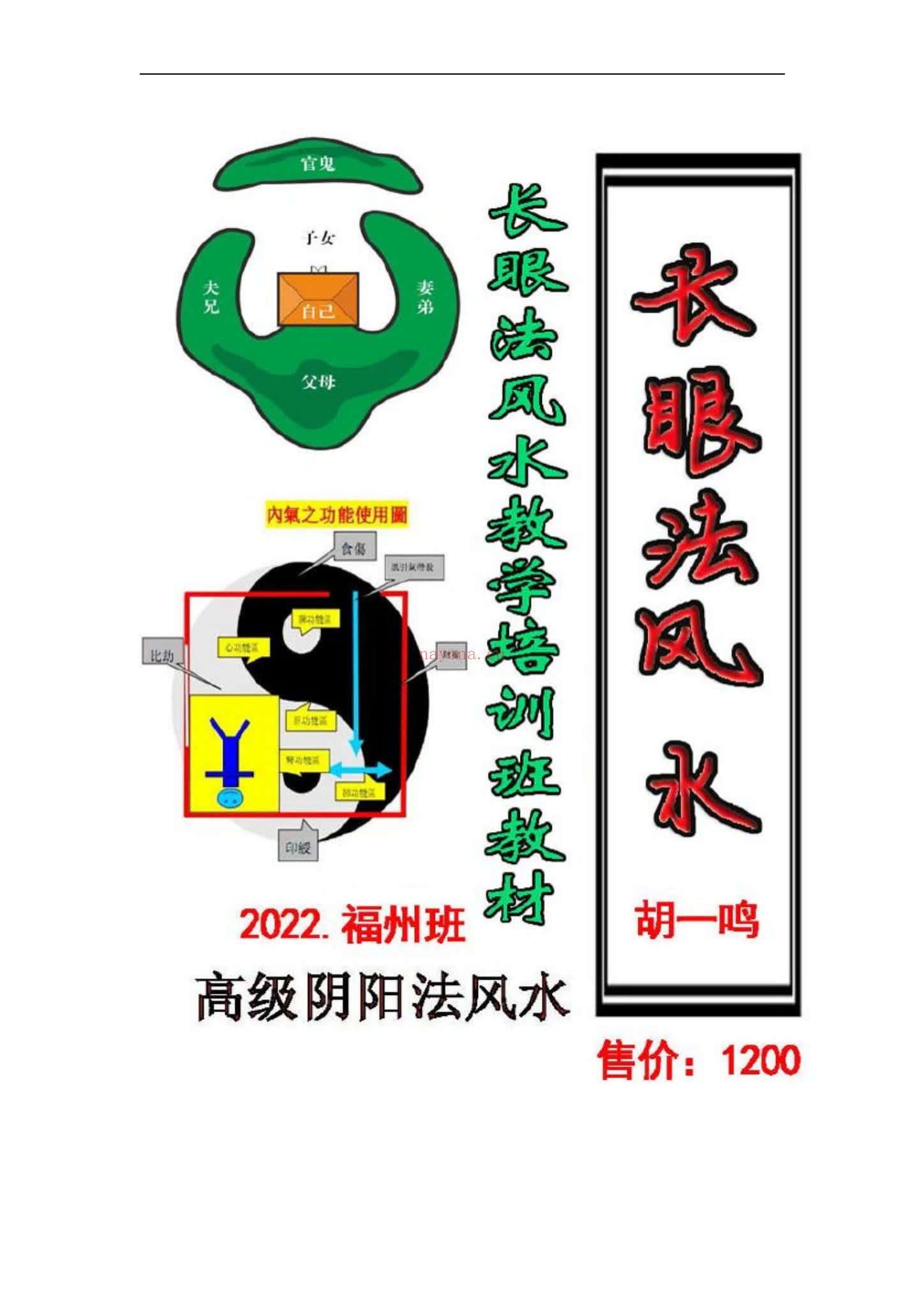 阳法风水《长眼法风水教学培训班教材》PDF电子书（225页）