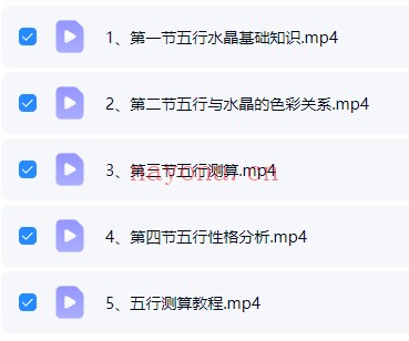 水晶创业班 七宝臻水晶课程合集 共五套视频课