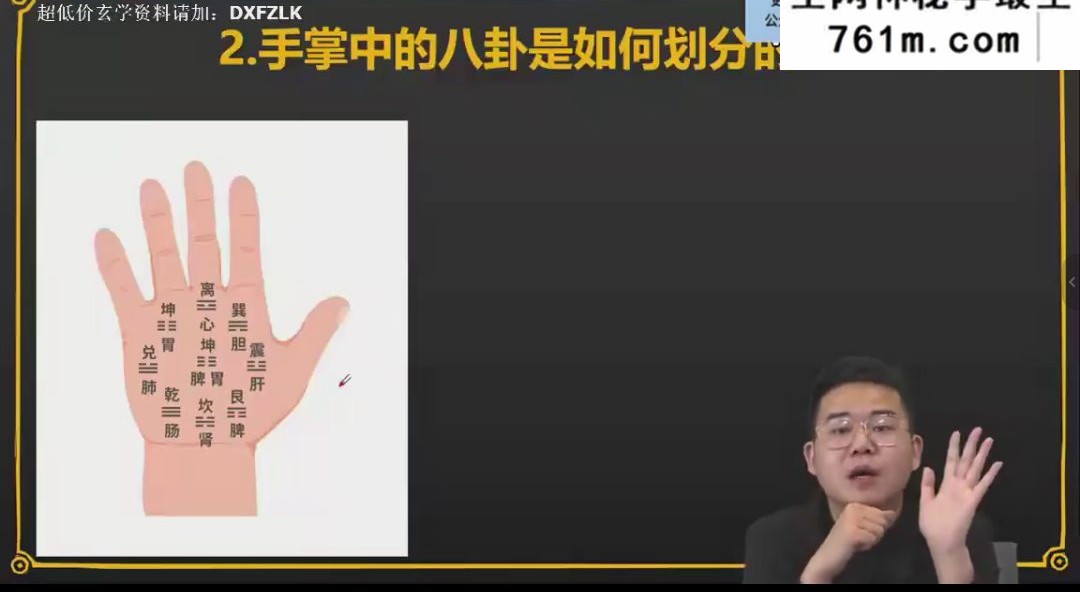 侯宗哲侯宗原掌纹解读课程十六章视频37集