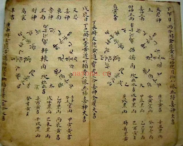 《八门通书》手抄版古本,稀有奇门遁甲手抄秘本(道教书籍大全)